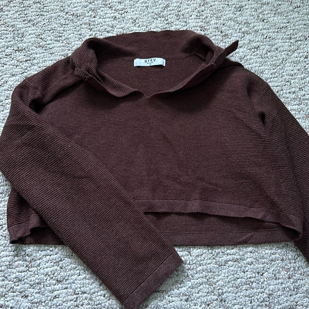 Brown grey bandit sweater